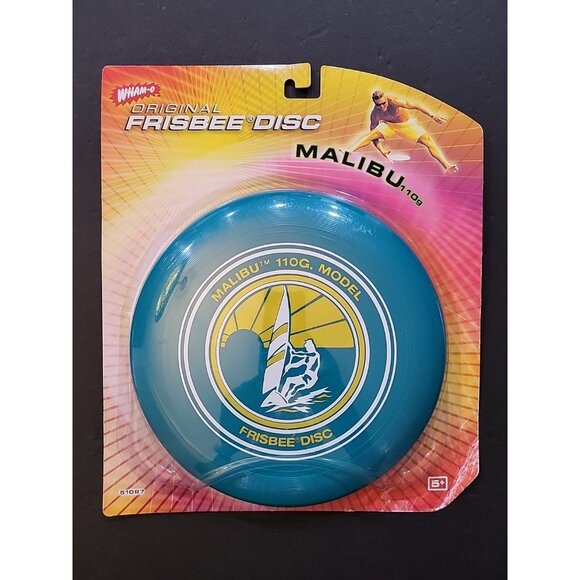 WHAM-O Frisbee Flying Disc Malibu 110G Surfer Turquois #51087 VINTAGE NEW RARE! - Picture 1 of 2